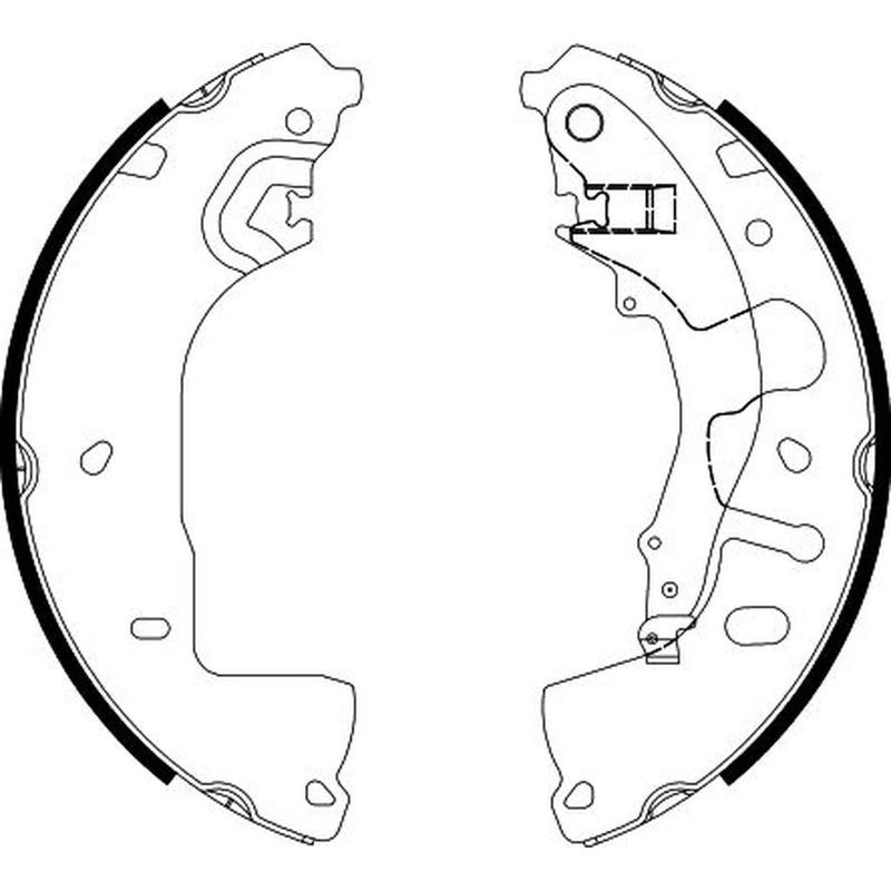 Mintex 4 x Brake Shoe Set Axle Kit fits Cupra Born 2021-2025