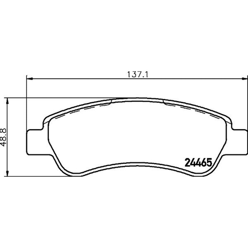Mintex Rear Brake Pad Set fits Citroën Relay III 2006-2020 2.2 3.0