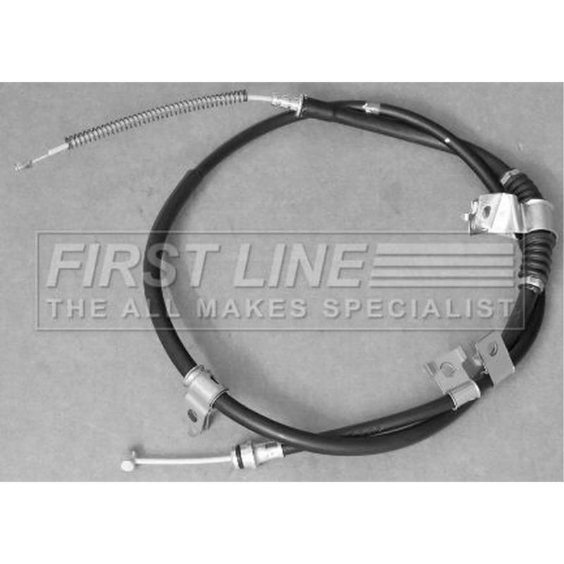 First Line Handbrake Cable Left Rear fits Mitsubishi Shogun Classic 2006 on 3.2