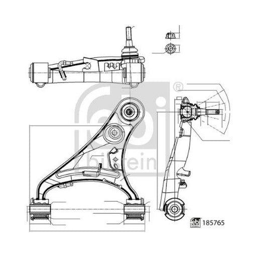 Febi Control/Trailing Arm Upper 185765
