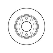 Abtex 2 x Solid Rear Brake Discs BD909S-x2