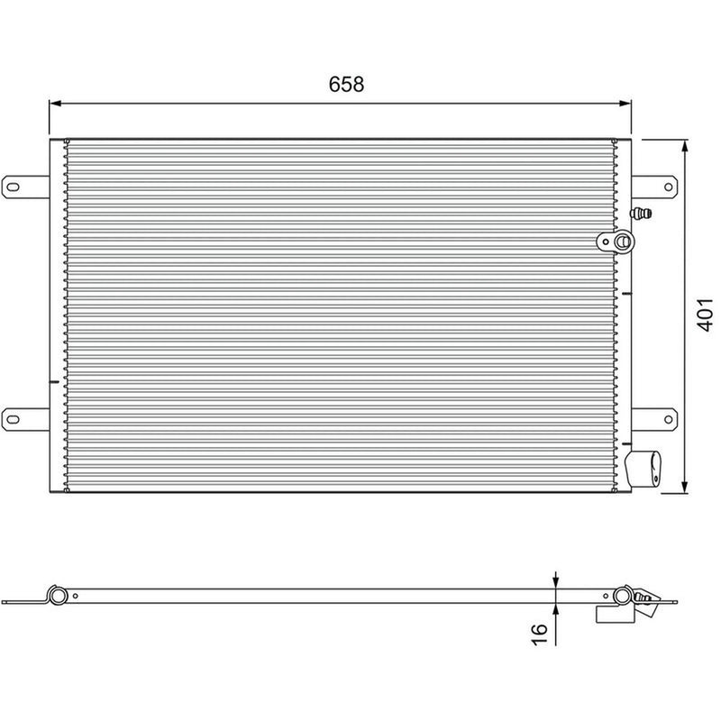Valeo Air Conditioning Condenser 814004