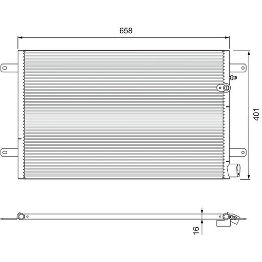 Valeo Air Conditioning Condenser 814004