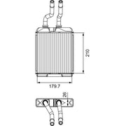 Valeo Heater Matrix Core Heat Exchanger 812278