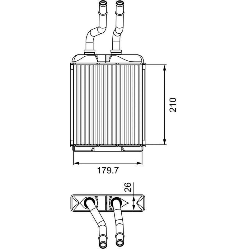 Valeo Heater Matrix Core Heat Exchanger 812278
