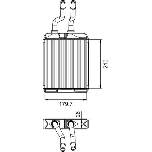 Valeo Heater Matrix Core Heat Exchanger 812278
