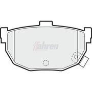 Fahren Front & Rear Pads fits Hyundai Lantra 1990-1995 1.5
