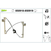 Valeo Electric Window Regulator Lifter Right Front 850919