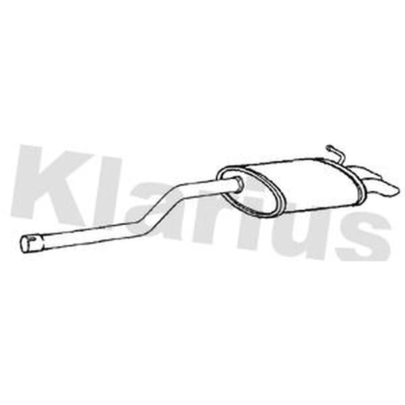 Klarius Box With Tail Pipe Rear fits Skoda Octavia III 2012-2020 1.4