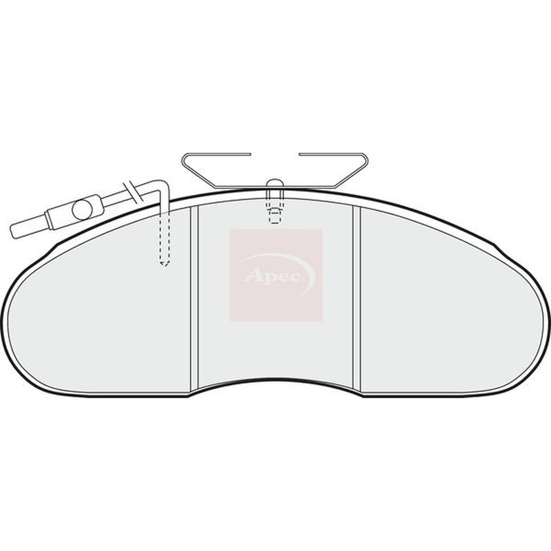 Apec Front Brake Pad Set fits Nissan Cabstar E 1998-2006