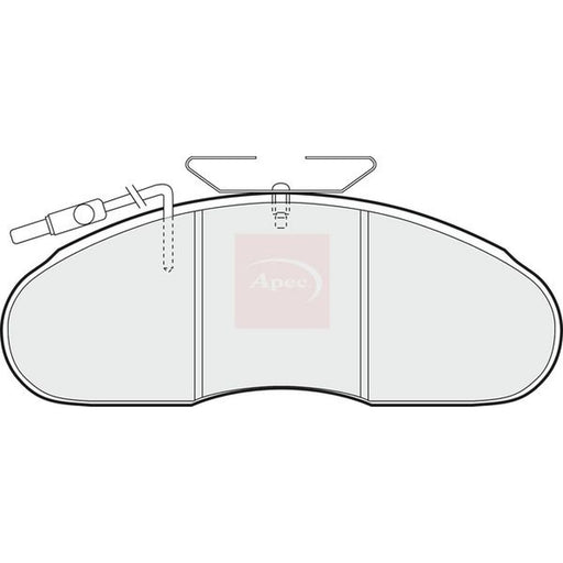 Apec Front Brake Pad Set fits Nissan Cabstar E 1998-2006