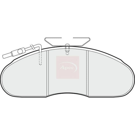 Apec Front Brake Pad Set PAD838