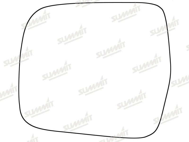 Summit Stick-On Aspheric Mirror Glass fits Toyota Previa LHS Summit - Bars 4 Cars