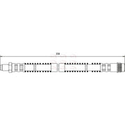 Apec Brake Hydraulic Hose Line Rear fits Opel Movano A 1999-2001 1.9 2.5