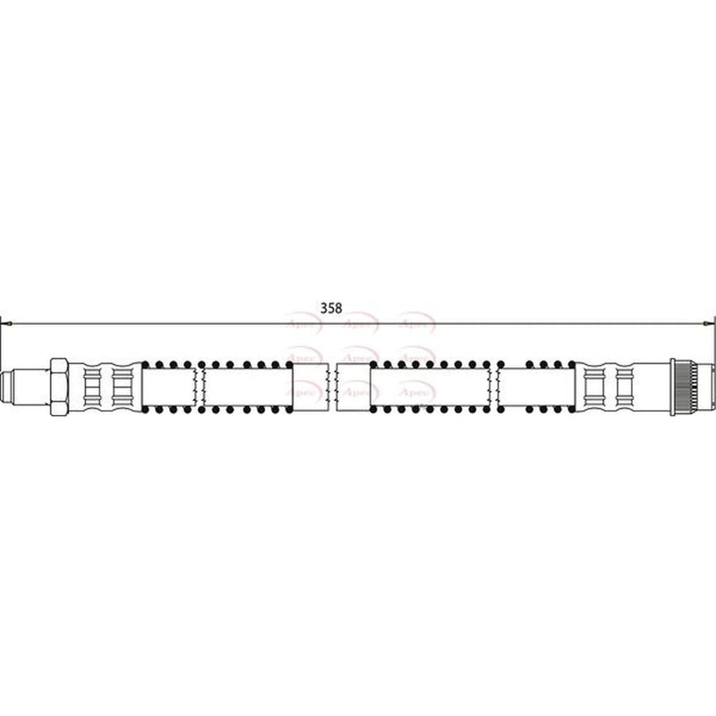 Apec Brake Hydraulic Hose Line outer HOS3003