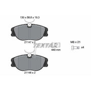 Textar Front Brake Pad Set 2114703