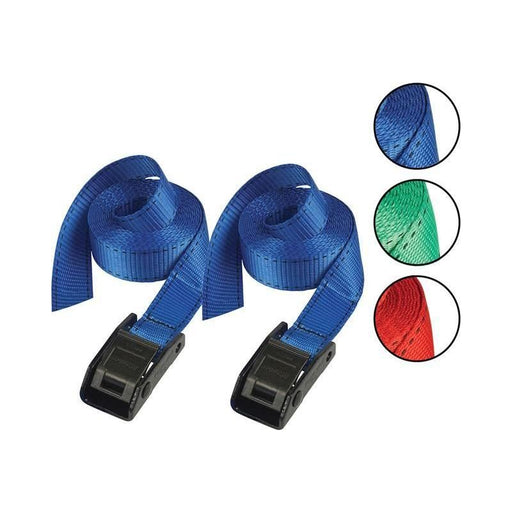 Master Lock Lashing Strap with Metal Buckle, Coloured 5m 150kg (Pack 2) Master Lock - NN4 Online