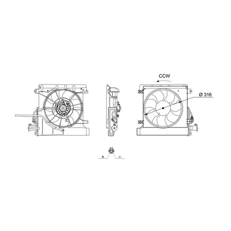 Mahle Engine Cooling Fan CFF 707 000S