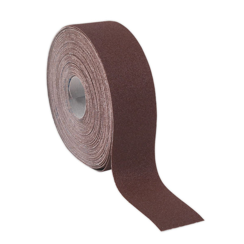 Sealey Emery Roll Brown 50mm x 50m 120Grit ERB5050120 Sealey - Dynamic Drive