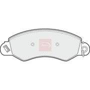 Apec Front Brake Pad Set fits Ldv Maxus 2005-2009 2.5