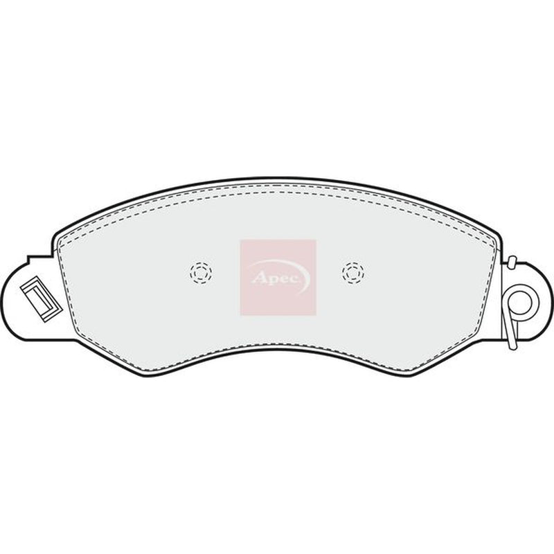 Apec Front Brake Pad Set fits Ldv Maxus 2005-2009 2.5