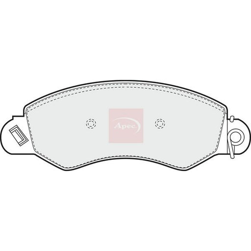 Apec Front Brake Pad Set fits Ldv Maxus 2005-2009 2.5