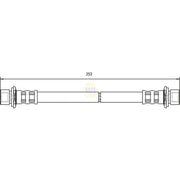 NAPA Brake Hydraulic Hose Line Rear NBH1145