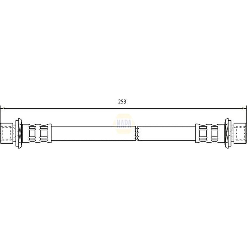 NAPA Brake Hydraulic Hose Line Rear NBH1145