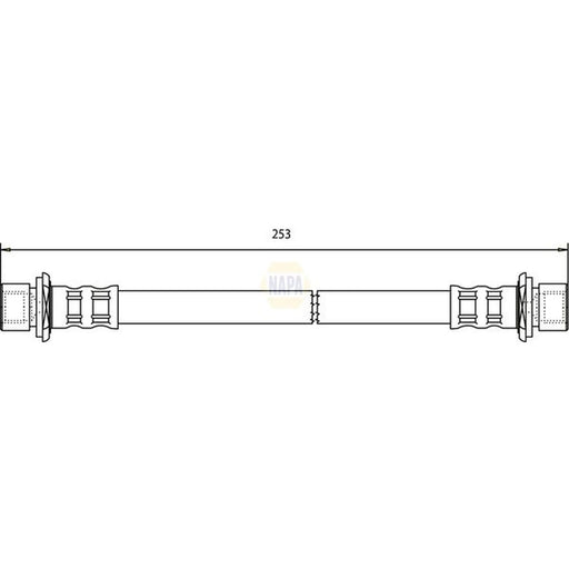 NAPA Brake Hydraulic Hose Line Rear NBH1145