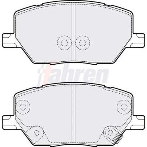 Fahren Front Brake Vented Discs & Pads fits Alfa Romeo Tonale 2022 on 1.3 1.5