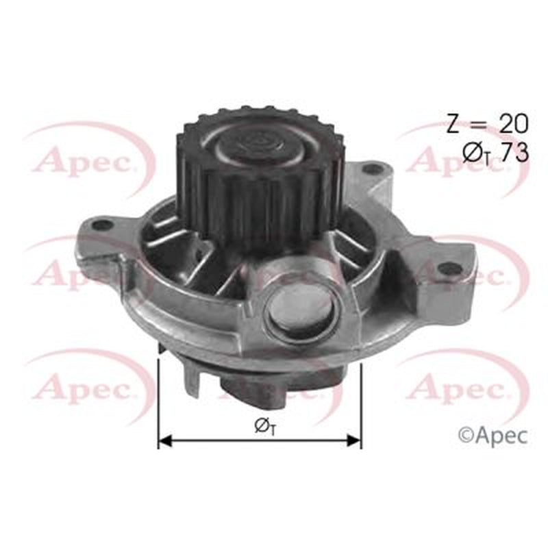 Apec Engine Cooling Water Pump fits Audi 100 C4 1990-1994 2.4 2.5