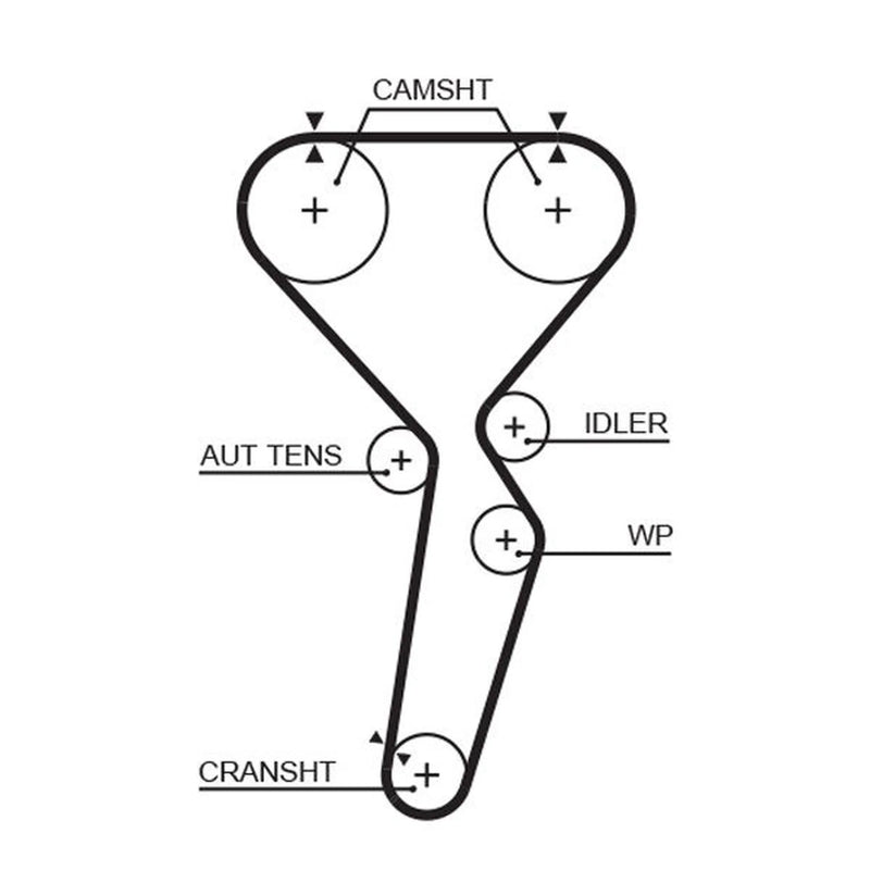 Gates Timing Belt Cambelt 159 Teeth fits Mitsubishi Galant 1997-2004 2.0