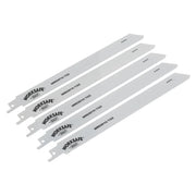 Sealey Reciprocating Saw Blade Metal 150mm 18tpi Pack of 5 WRS3014/150 Sealey - Dynamic Drive