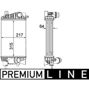 Mahle Intercooler (Charge Air Cooler) CI 262 000P
