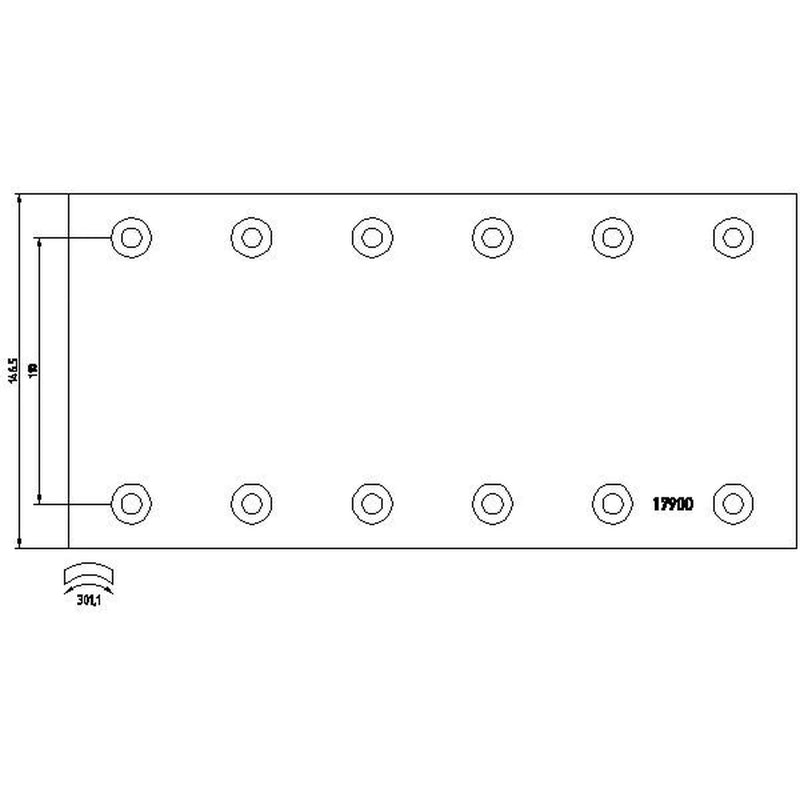 Textar Textar Cv Brake Lining Set 1790006