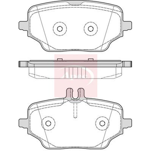 Apec Rear Brake Pad Set PAD2393