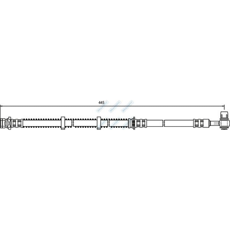 Apec Brake Hydraulic Hose Line Front fits Land Rover Freelander I 1998-2006