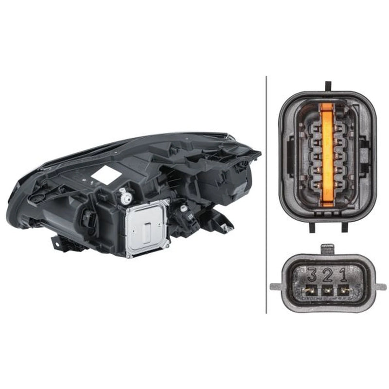 Hella Headlight Headlamp LED Right 1LX 013 930-941