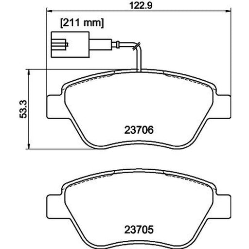 Mintex Front & Rear Brake Discs & Pads fits Alfa Romeo Mito 2008-2018 0.9 1.4