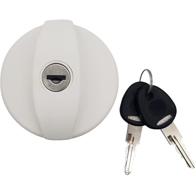 Fawo Water Filler Locking Cap with Keys – White