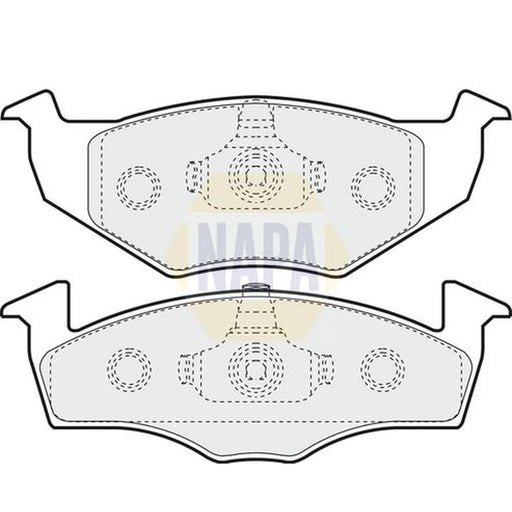 NAPA Front Brake Pad Set fits Seat Arosa 1997-2004 1.0 1.4 1.7