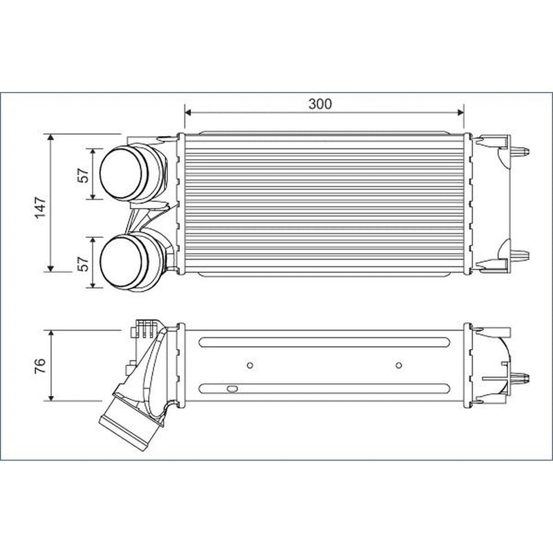 Valeo Intercooler (Charge Air Cooler) 822925
