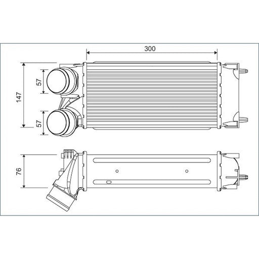 Valeo Intercooler (Charge Air Cooler) 822925