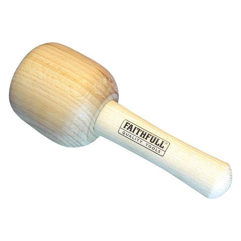 Faithfull Heavy-Duty Carver's Mallet Beech 90mm Faithfull - Town Tools