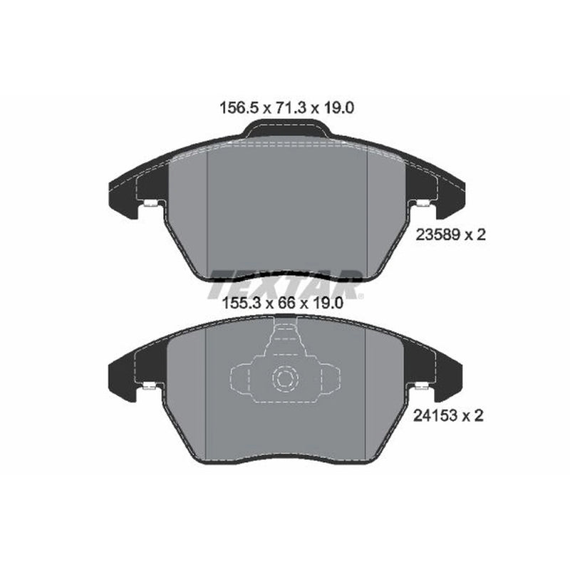 Textar Front Brake Pad Set 2358901