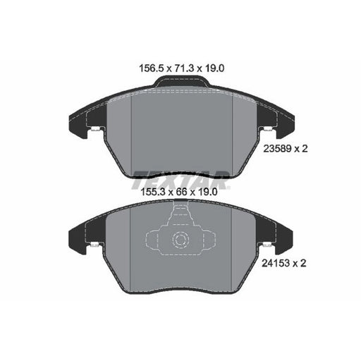 Textar Front Brake Pad Set 2358901