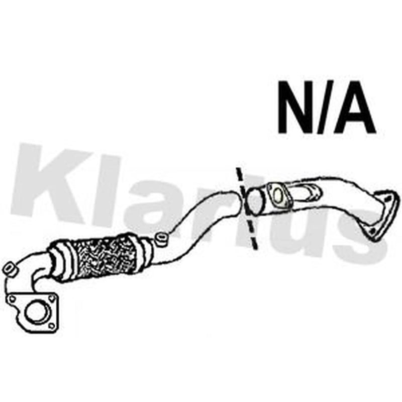 Klarius Exhaust Pipe OD fits Vauxhall Astra 2016-2019 1.6