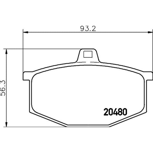 Mintex Front Brake Pad Set fits Renault 4 1962-1993 0.7 0.8 1.0 1.1
