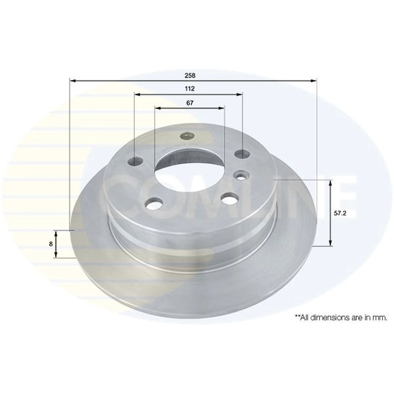 Comline Front & Rear Brake Discs & Pads fits Mercedes-Benz B-Class Sports Tourer