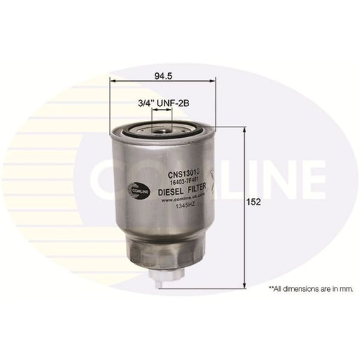 Comline Fuel Filter Element fits Nissan Almera 2000-2003 2.2